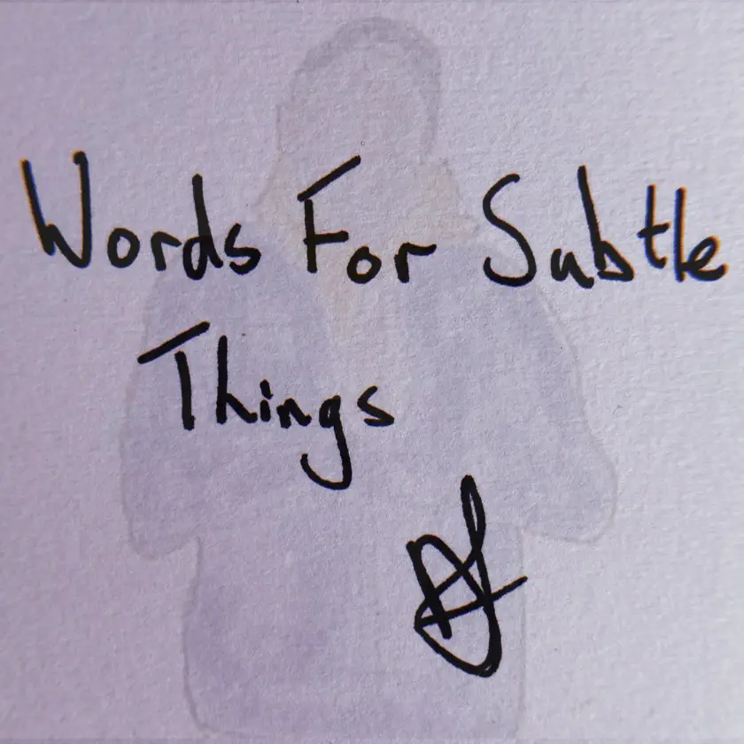 Lockdown Contemplations & Other Thoughts pt. 2: Words for Subtle Things