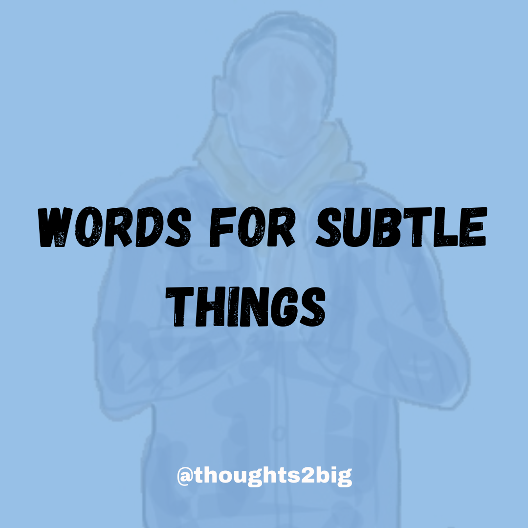 Words for Subtle Things
